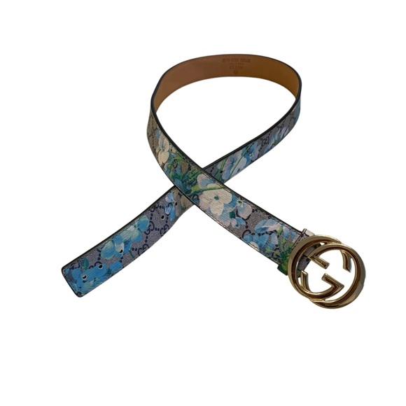 Gucci GG Supreme Monogram Blooms Interlocking G buckle hip or waist belt XL - Picture 13 of 14